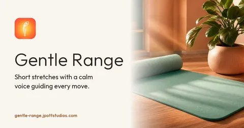 Gentle Range website share picture with the app name and tagline
